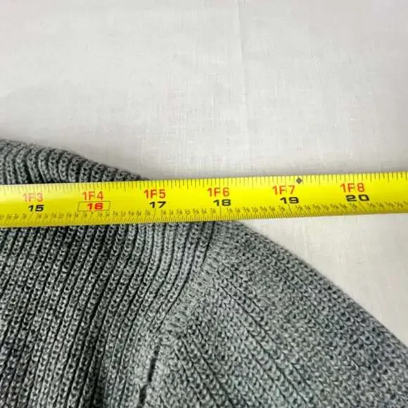 Eddie Bauer Men's Large Gray Crew Neck Knit Cotton Sweater - Picture 6 of 10